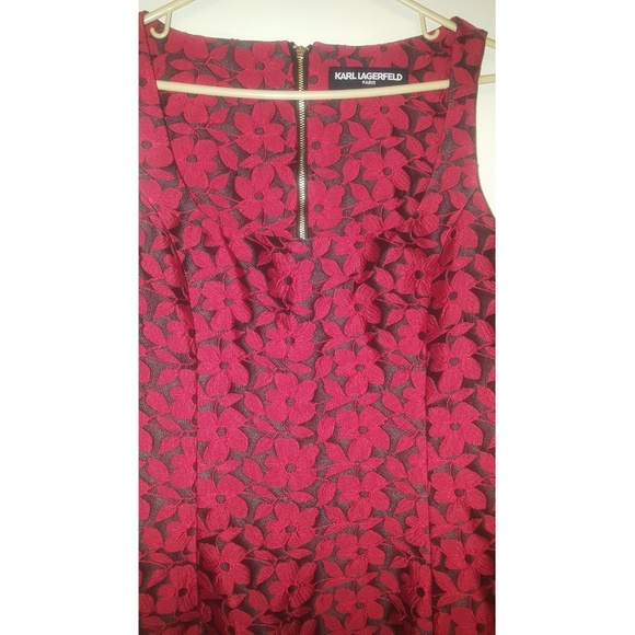 KARL LANGERFELD JACQUARD COCKTAIL DRESS 🆕 - Picture 3 of 5